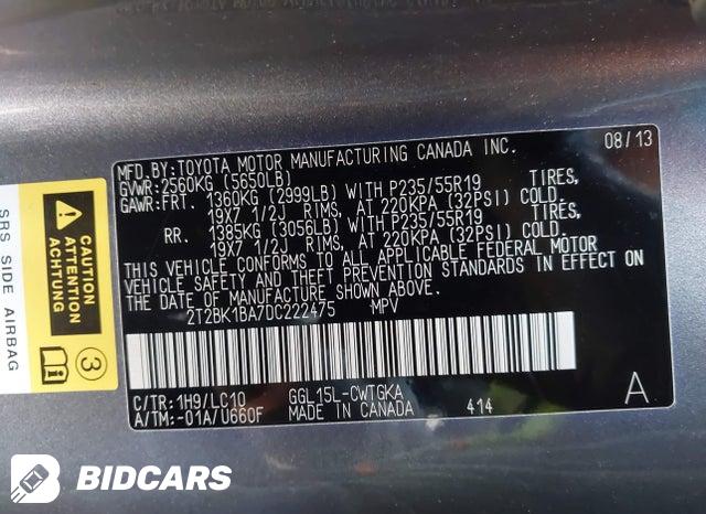 2T2BK1BA7DC222475 2013 Lexus RX photo no. 9