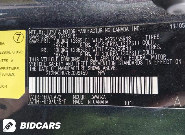 2T2HA31U76C099459 2006 Lexus RX photo no. 9