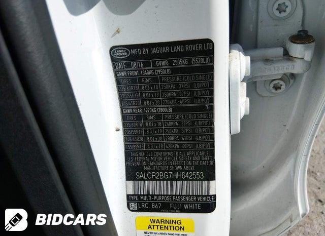 SALCR2BG7HH642553 2017 Land Rover Discovery photo no. 9