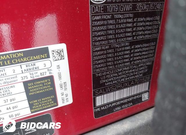 SALWS2RUXLA701528 2020 Land Rover Range Rover photo no. 9