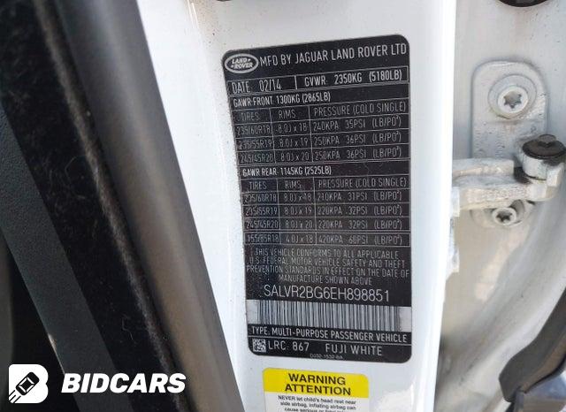 SALVR2BG6EH898851 2014 Land Rover Range Rover photo no. 9