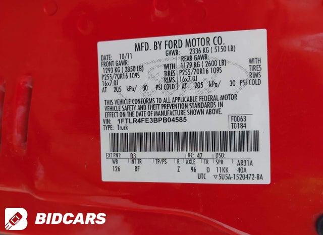 1FTLR4FE3BPB04585 2011 Ford Ranger photo no. 9
