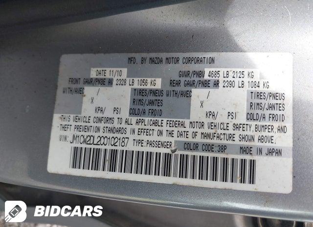 JM1CW2DL2C0102187 2012 Mazda 5 photo no. 9