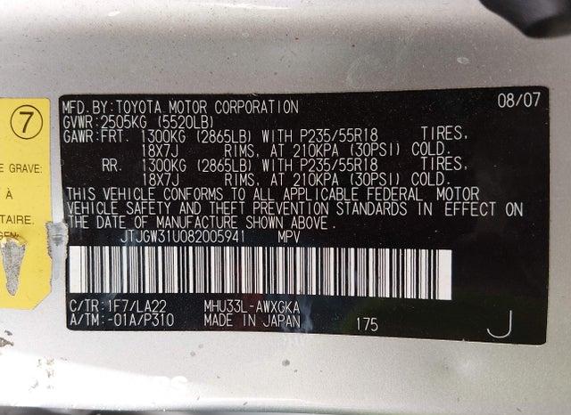 JTJGW31U082005941 2008 Lexus RX photo no. 9