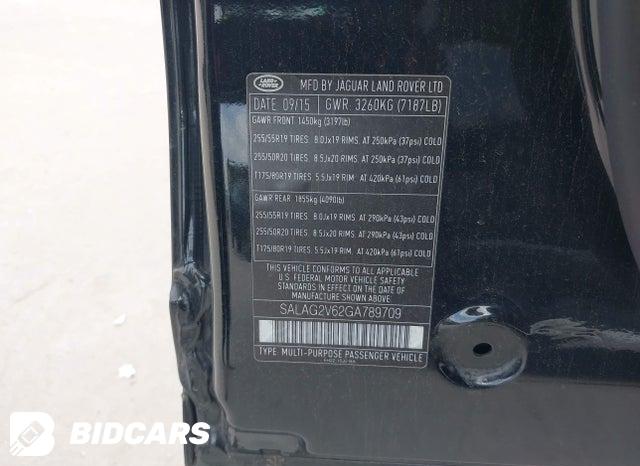SALAG2V62GA789709 2016 Land Rover LR4 photo no. 9