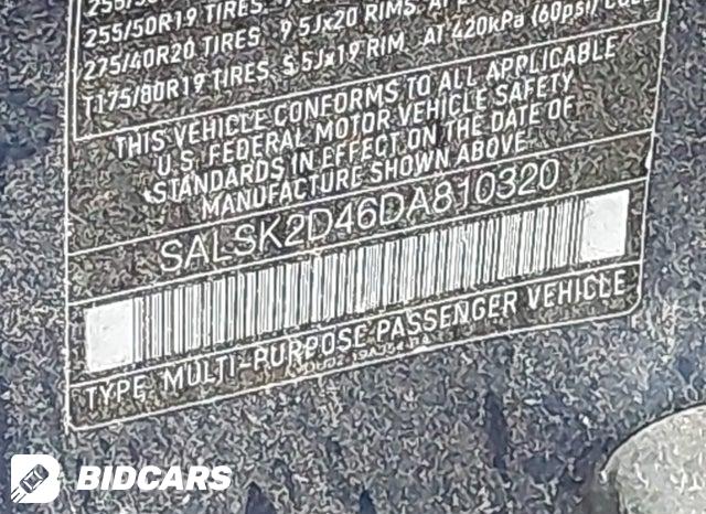 SALSK2D46DA810320 2013 Land Rover Range Rover photo no. 9