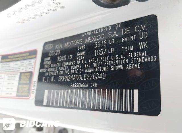 3KPA24AD0LE326349 2020 KIA Rio photo no. 9