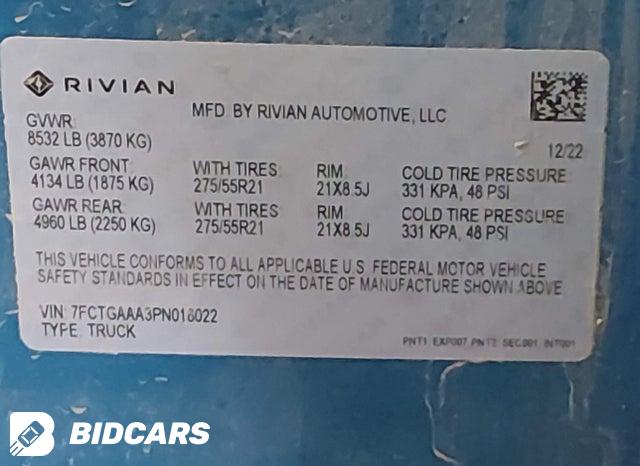 7FCTGAAA3PN018022 2023 Rivian R1T photo no. 9