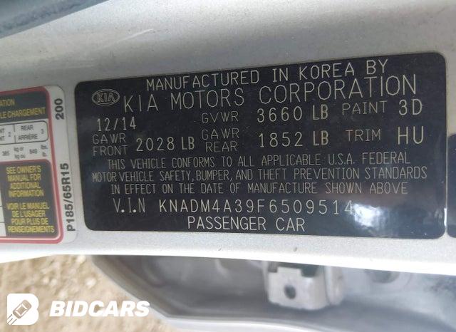 KNADM4A39F6509514 2015 KIA Rio photo no. 9
