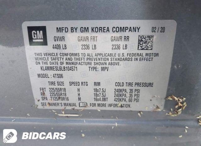 2020 Buick Encore — VIN KL4MMESL6LB104571, şəkil 9