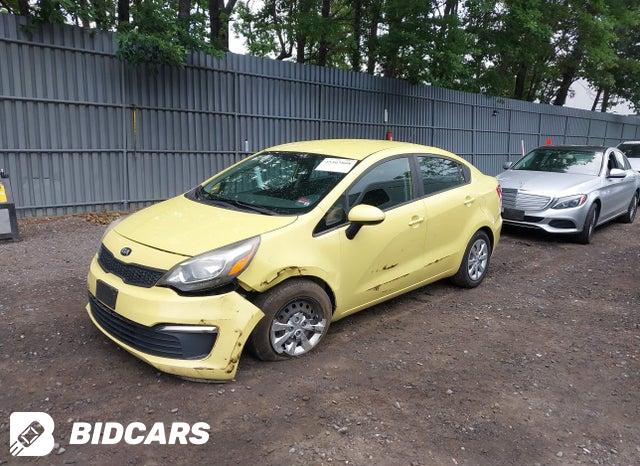 2016 KIA Rio — VIN KNADM4A34G6000884, şəkil 2