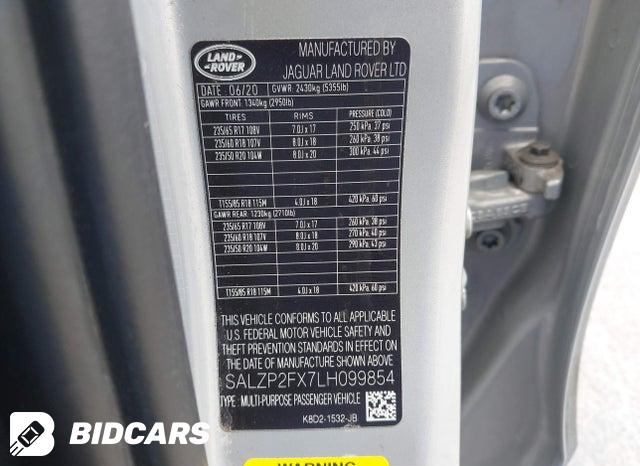 SALZP2FX7LH099854 2020 Land Rover Range Rover photo no. 9