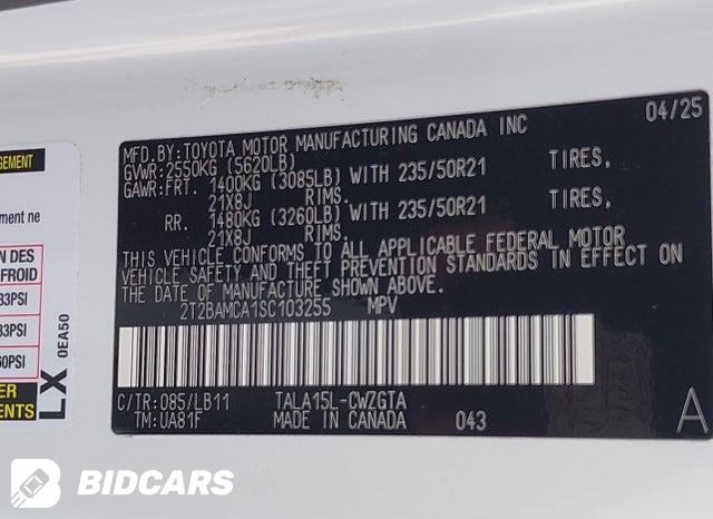 2T2BAMCA1SC103255 2025 Lexus RX photo no. 9
