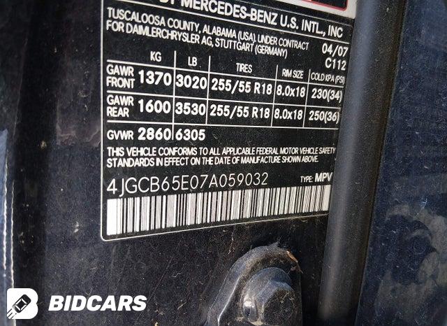 4JGCB65E07A059032 2007 Mercedes-Benz R-Class photo no. 9