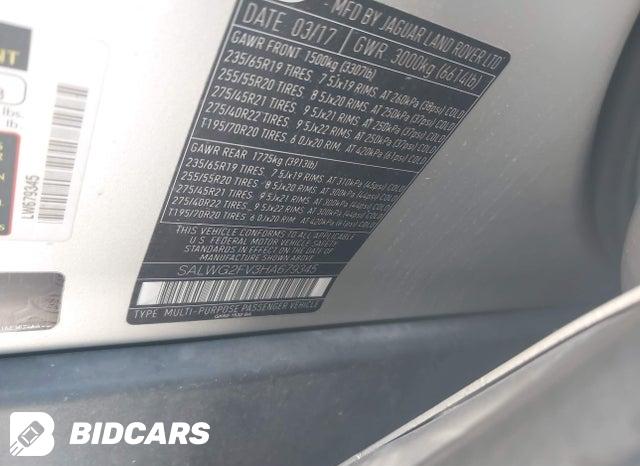 SALWG2FV3HA679345 2017 Land Rover Range Rover photo no. 9