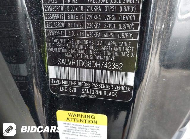 SALVR1BG8DH742352 2013 Land Rover Range Rover photo no. 9
