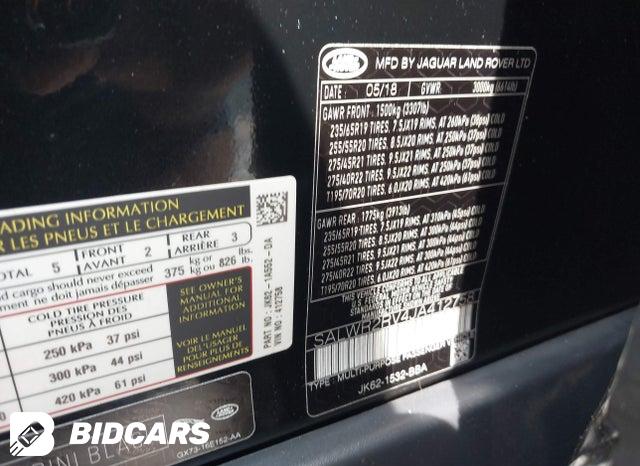 2018 Land Rover Range Rover — VIN SALWR2RV4JA412758, фото 9