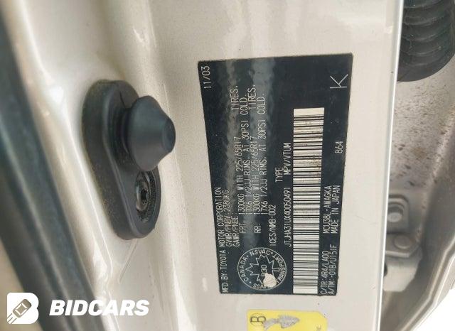 JTJHA31UX40050491 2004 Lexus RX photo no. 9