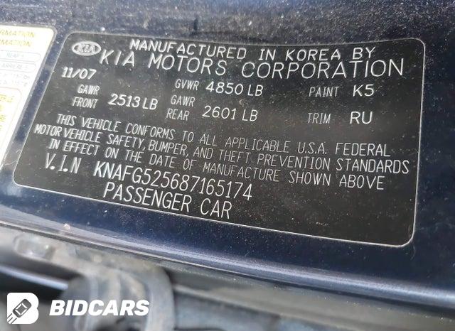 KNAFG525687165174 2008 KIA Rondo photo no. 9