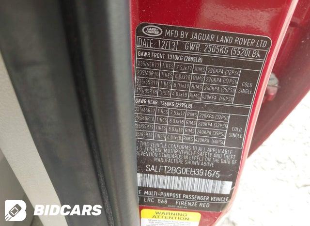 SALFT2BG0EH391675 2014 Land Rover LR2 photo no. 9