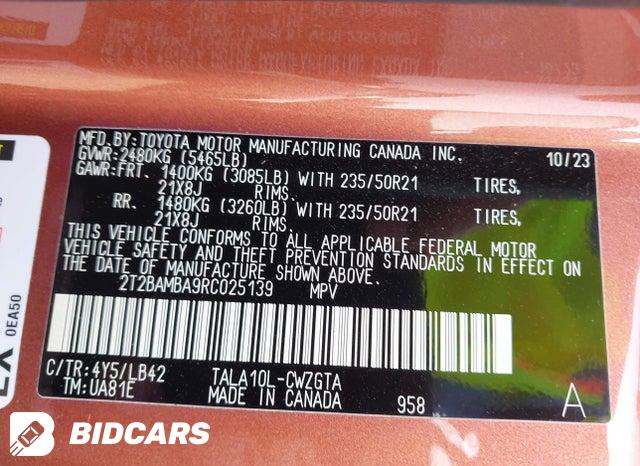2T2BAMBA9RC025139 2024 Lexus RX photo no. 9