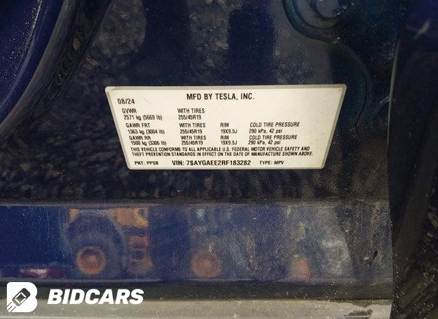 7SAYGAEE2RF183282 2024 Tesla Model Y photo no. 9