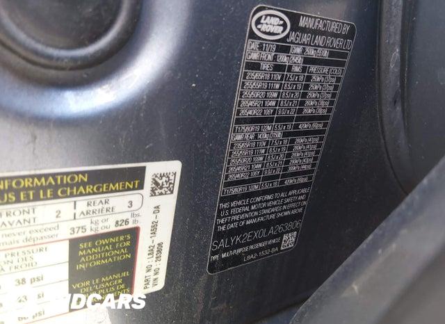 SALYK2EX0LA263806 2020 Land Rover Range Rover photo no. 9