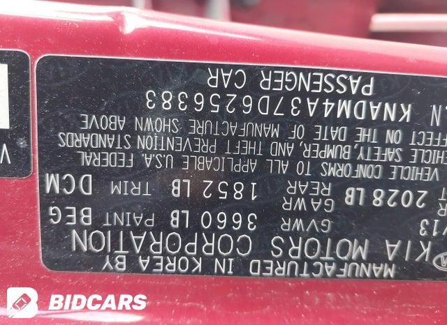 KNADM4A37D6256383 2013 KIA Rio photo no. 9
