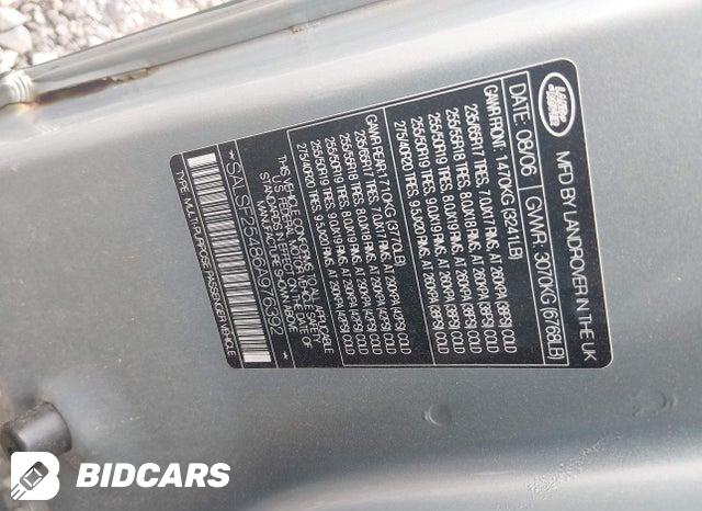 SALSF25486A976392 2006 Land Rover Range Rover photo no. 9