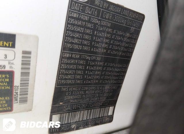 SALWR2KF7GA654102 2016 Land Rover Range Rover photo no. 9