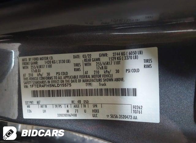 1FTER4FH5NLD15575 2022 Ford Ranger photo no. 9