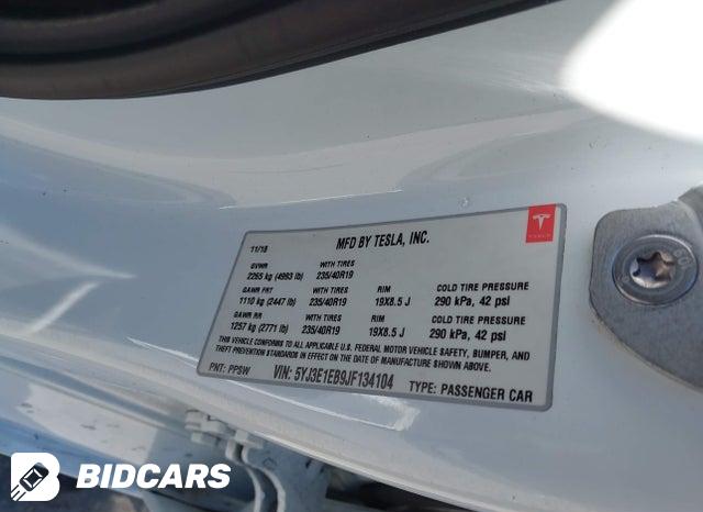 2018 Tesla MODEL 3 — VIN 5YJ3E1EB9JF134104, şəkil 9