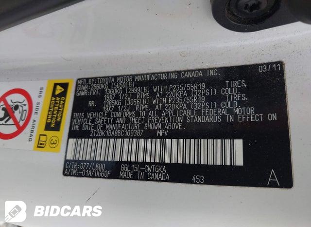 2T2BK1BA8BC109387 2011 Lexus RX photo no. 9