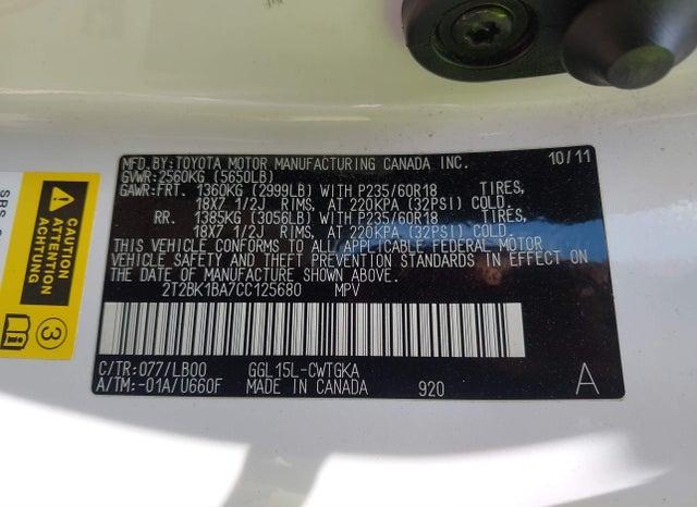 2T2BK1BA7CC125680 2012 Lexus RX photo no. 9