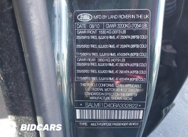 SALMF1D40BA332822 2011 Land Rover Range Rover photo no. 9