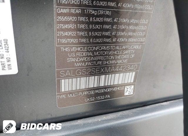 SALGS2SEXMA442340 2021 Land Rover Range Rover photo no. 9
