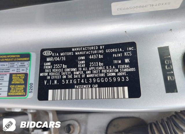 5XXGT4L39GG059933 2016 KIA Optima photo no. 9