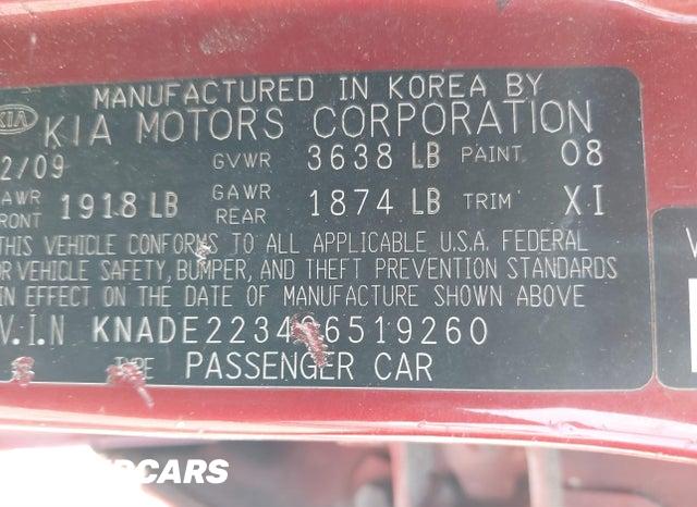 KNADE223496519260 2009 KIA Rio photo no. 9