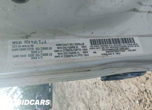 ZFBERFBTXG6C72333 2016 RAM Promaster photo no. 9