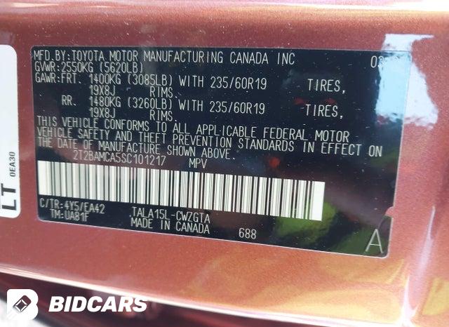 2025 Lexus RX — VIN 2T2BAMCA5SC101217, şəkil 9
