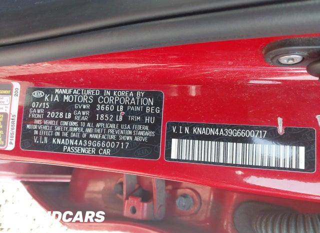 KNADN4A39G6600717 2016 KIA Rio photo no. 9