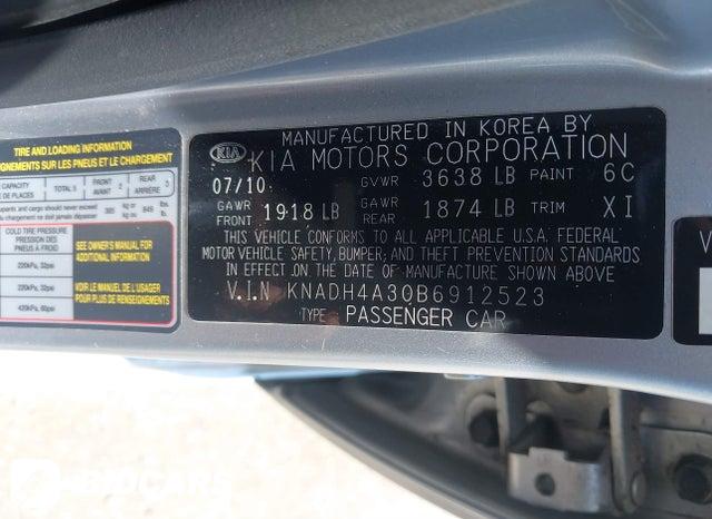 KNADH4A30B6912523 2011 KIA Rio photo no. 9