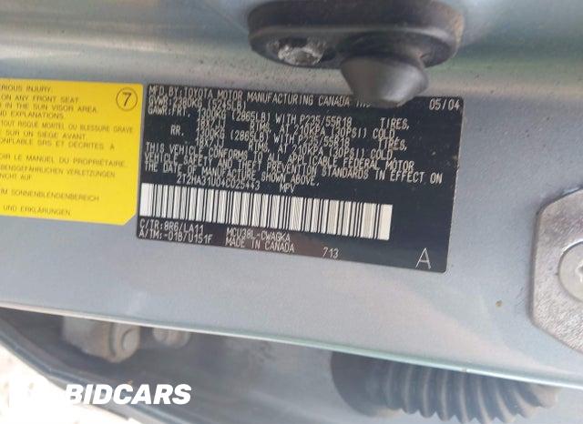 2T2HA31U04C025443 2004 Lexus RX photo no. 9