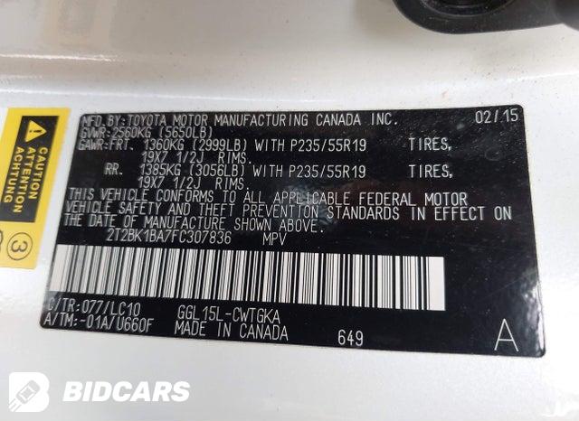 2T2BK1BA7FC307836 2015 Lexus RX photo no. 9