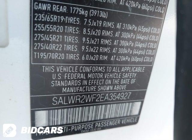 SALWR2WF2EA354927 2014 Land Rover Range Rover photo no. 9