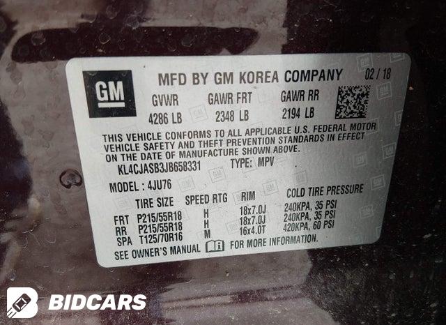 KL4CJASB3JB658331 2018 Buick Encore photo no. 9