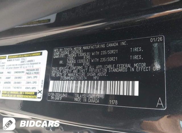 2T2BAMCA8TC136514 2026 Lexus RX photo no. 9