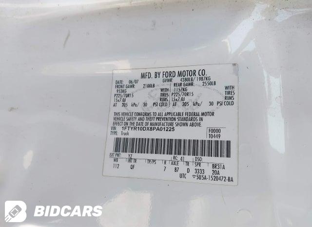1FTYR10DX8PA01225 2008 Ford Ranger photo no. 9