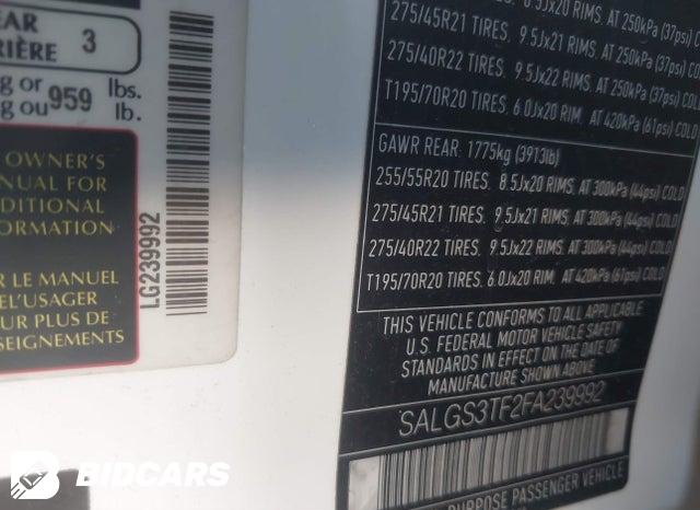 SALGS3TF2FA239992 2015 Land Rover Range Rover photo no. 9
