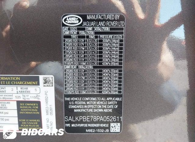 SALKPBE78PA052611 2023 Land Rover Range Rover photo no. 9